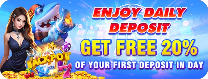 Get 20% off your first deposit every day